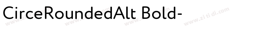 CirceRoundedAlt Bold字体转换